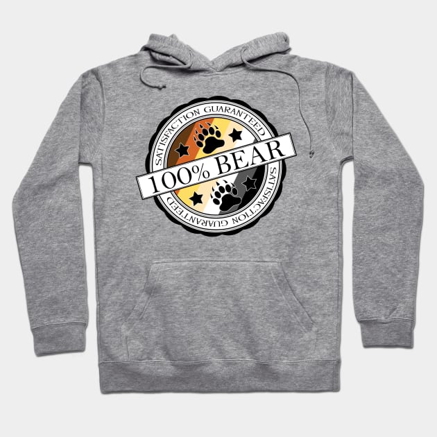 100% Bear - Satisfaction Guaranteed Hoodie by LiveLoudGraphics